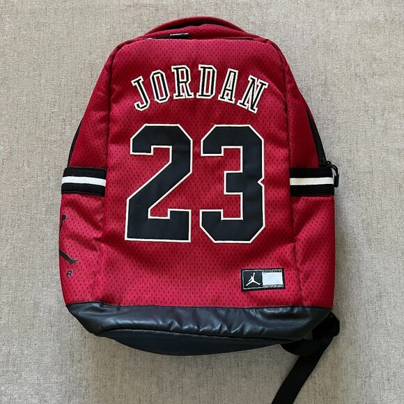Air Jordan Jumpman Classic Backpack Red School Sports Gym Daypack Pockets - Picture 1 of 8